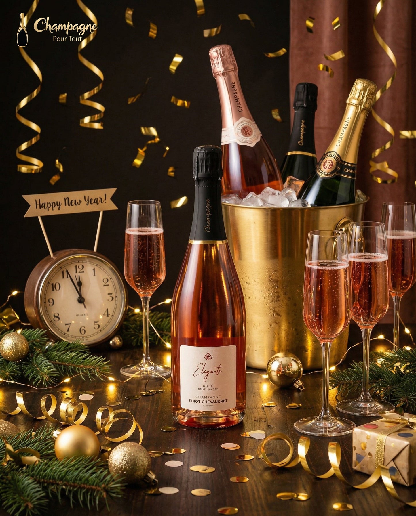 Pinot-Chevauchet - Elégante Rosé - Champagne Pour Tout